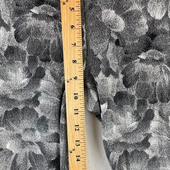 Athleta Pant  “Elation” Textured Tight Chakra Floral Black/ Seasalt #985195 XS - Picture 6 of 9